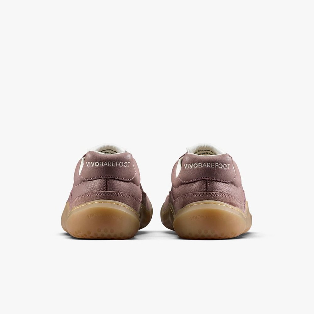 Vivobarefoot Womens Gobi II Premium Leather Sneaker in Twilight Mauve - Picture 12 of 14